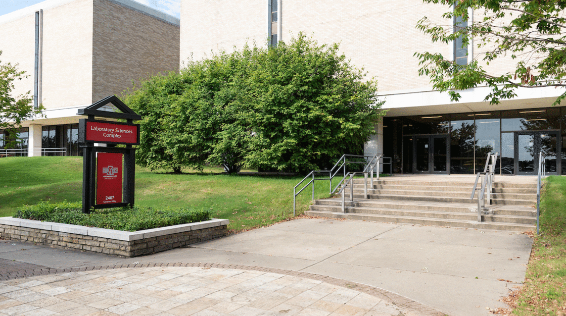 The lab sciences building at Arkansas State University