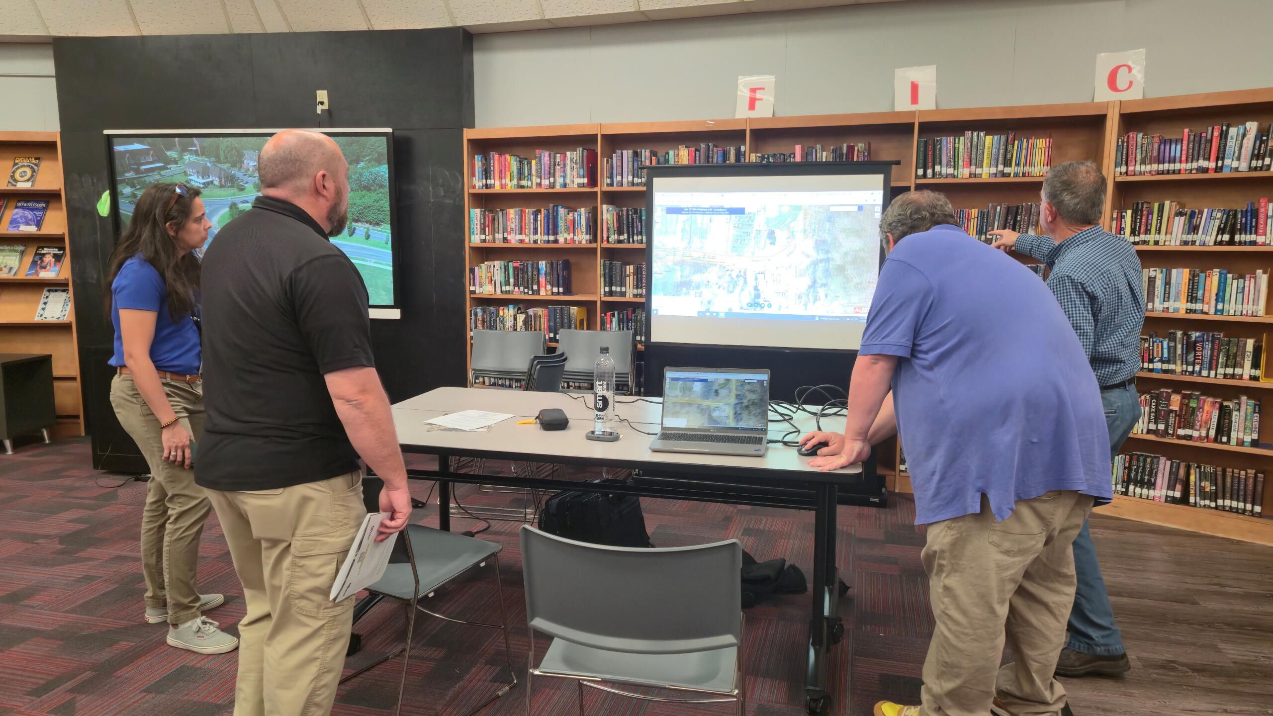 ARDOT officials present the Highway 91 widening proposal to Jonesboro residents.