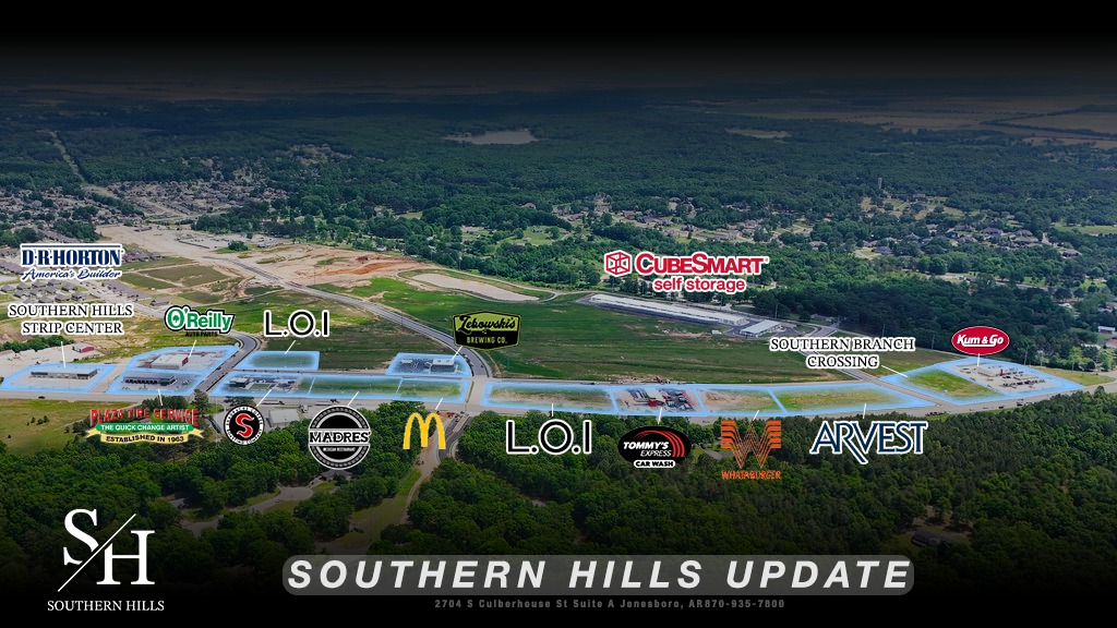 Development in the Southern Hills project on Southwest Drive in Jonesboro