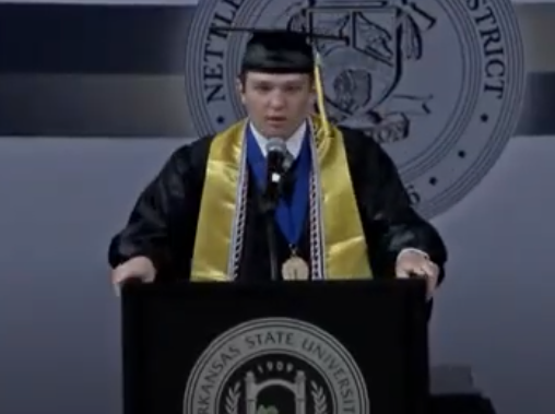 Kohen Ligons Speaks at Nettleton High School Graduation
