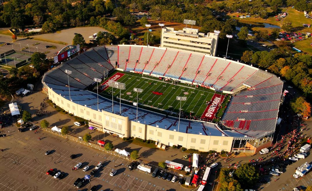 war memorial stadium in little rock