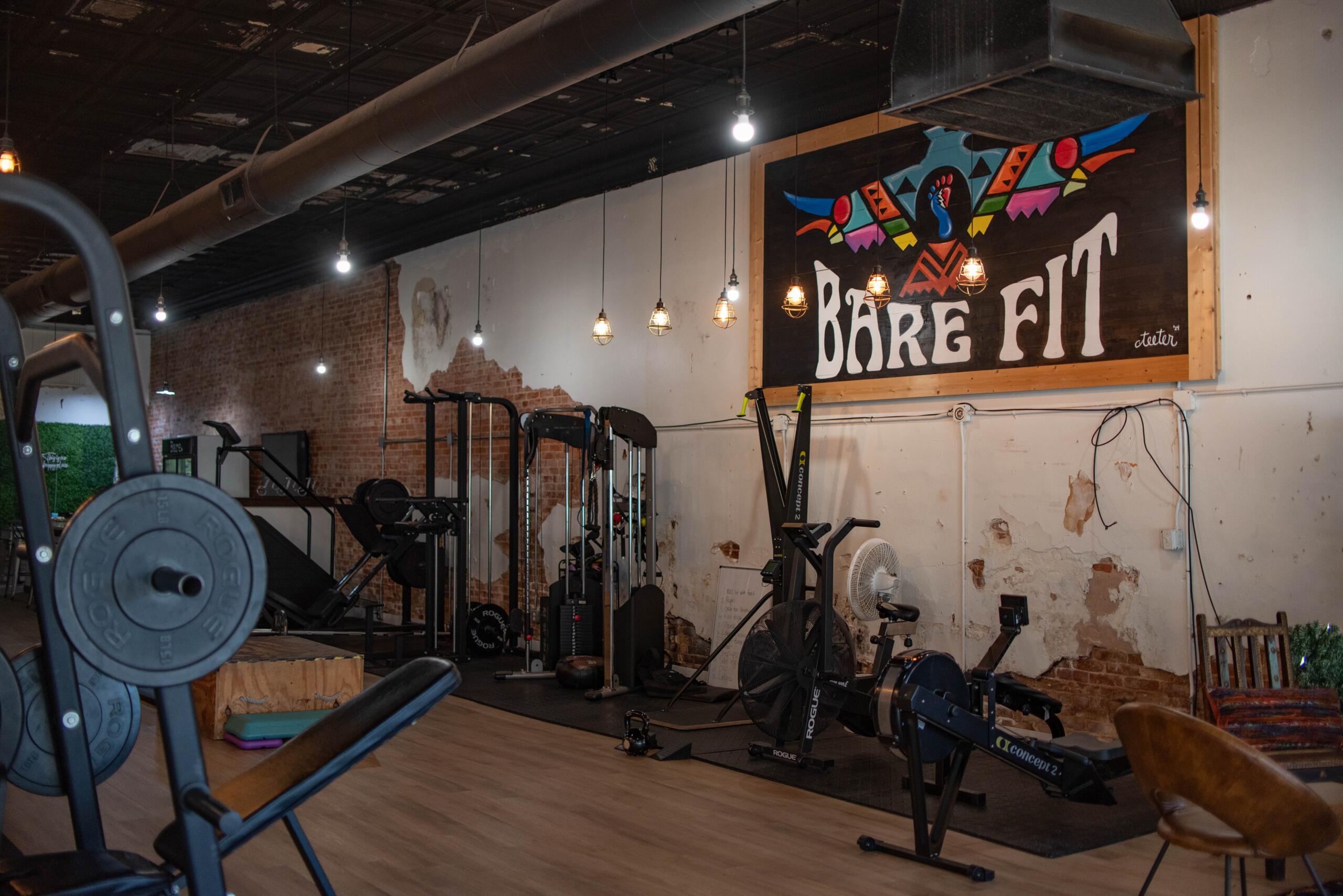 The interior of Bare Fit