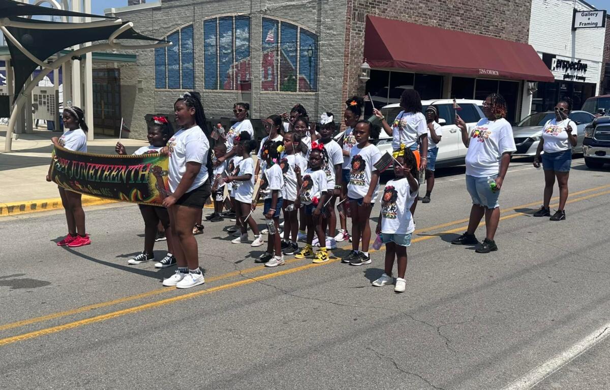 Participants in the 2023 Juneteenth parade.