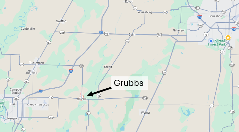 Where is Grubbs, Arkansas?