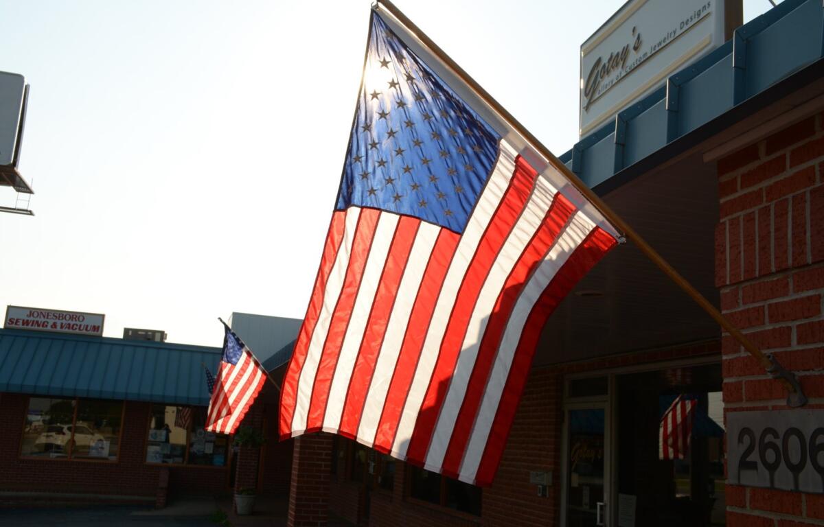 Jonesboro University Heights Lions Club provides flag service on holidays