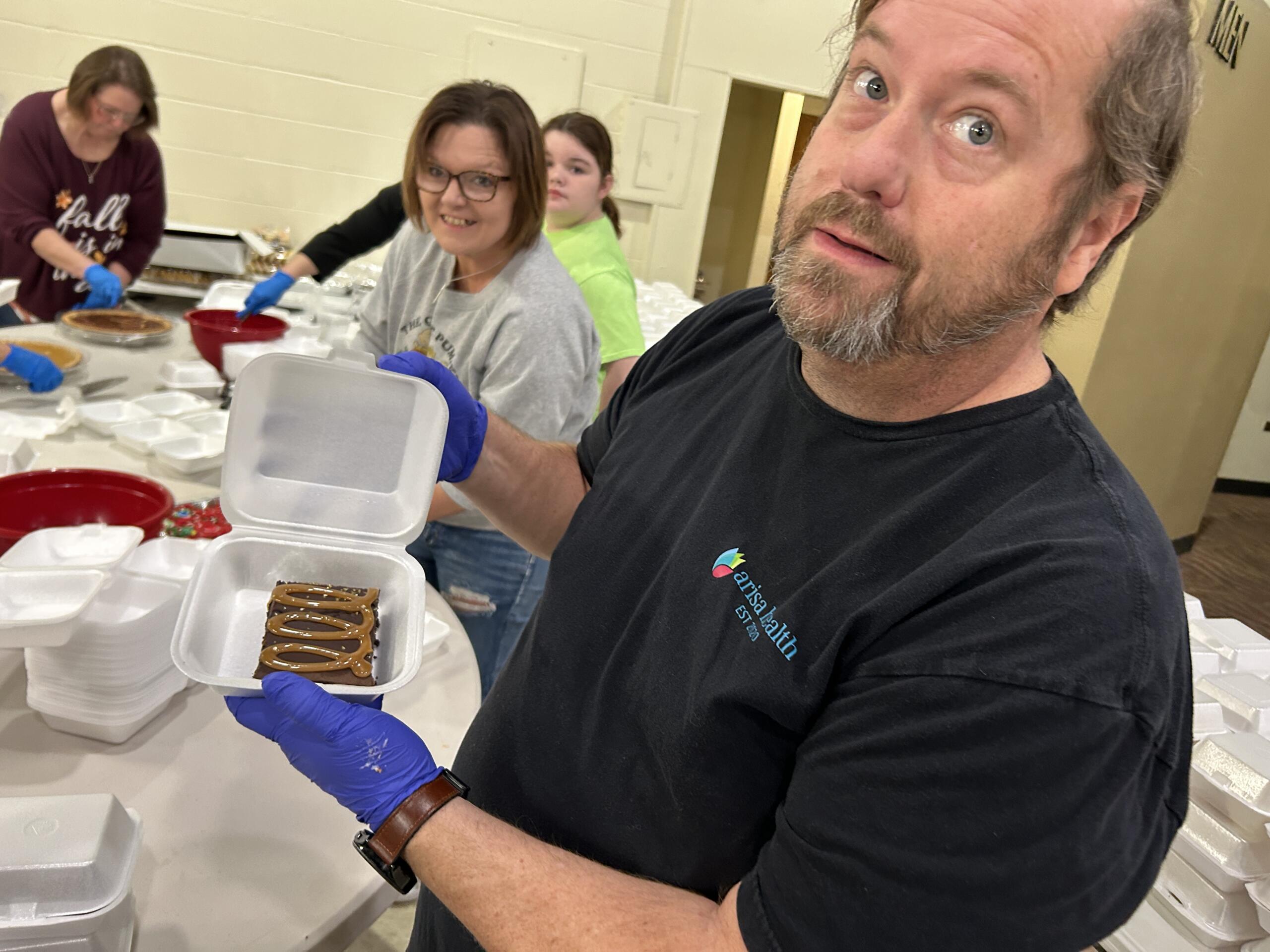 Volunteers at Jonesboro Community Thanksgiving Meal