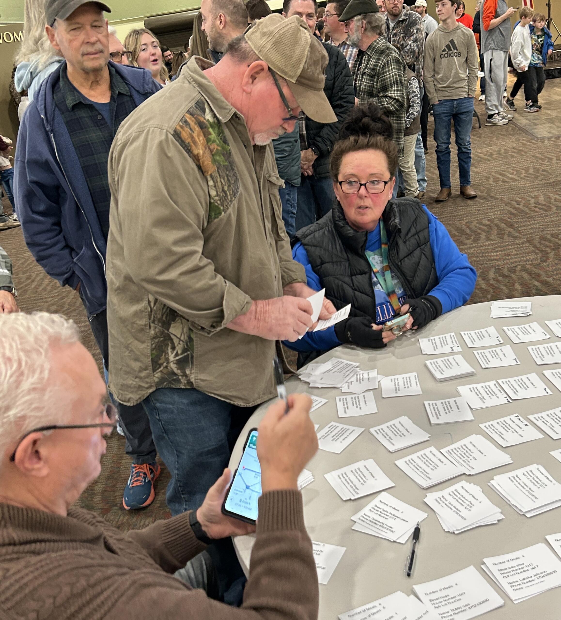 Volunteers at Jonesboro Community Thanksgiving Meal