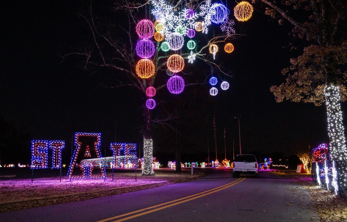 Christmas at the Park light attraction returns for 2025 at Joe Mack Campbell Park Jonesboro, Arkansas