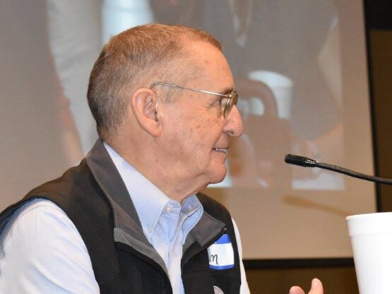 Jim Grisham addresses Jonesboro Community Thanksgiving Meal in 2017