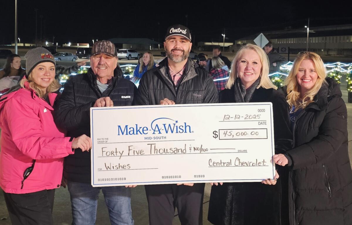 Central Chevrolet Donates $45,000 to Make A Wish