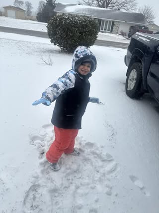 kid in snow gear