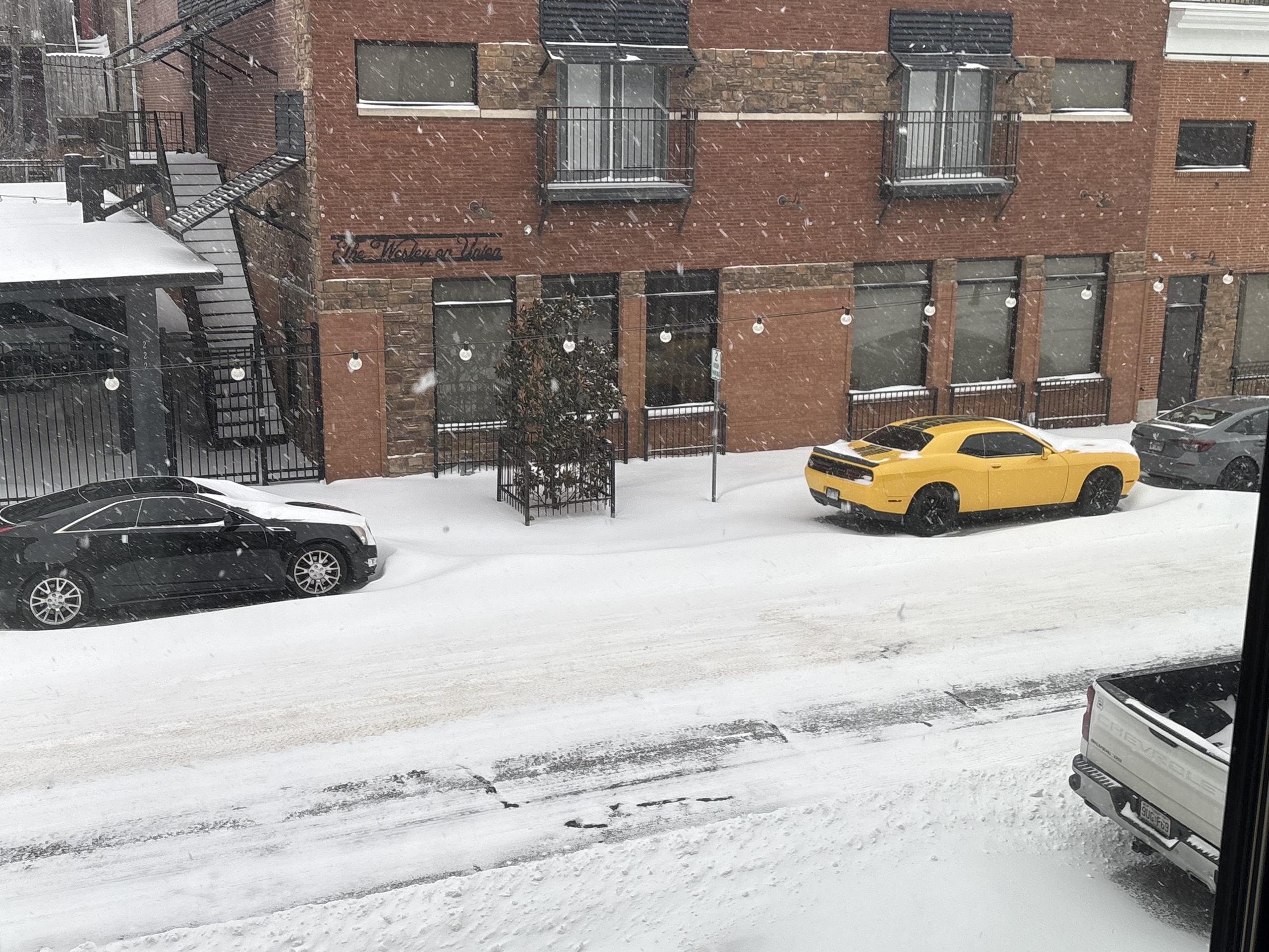 Downtown Jonesboro Snow