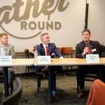 curtis hitt speaks during the kiwanis club debate