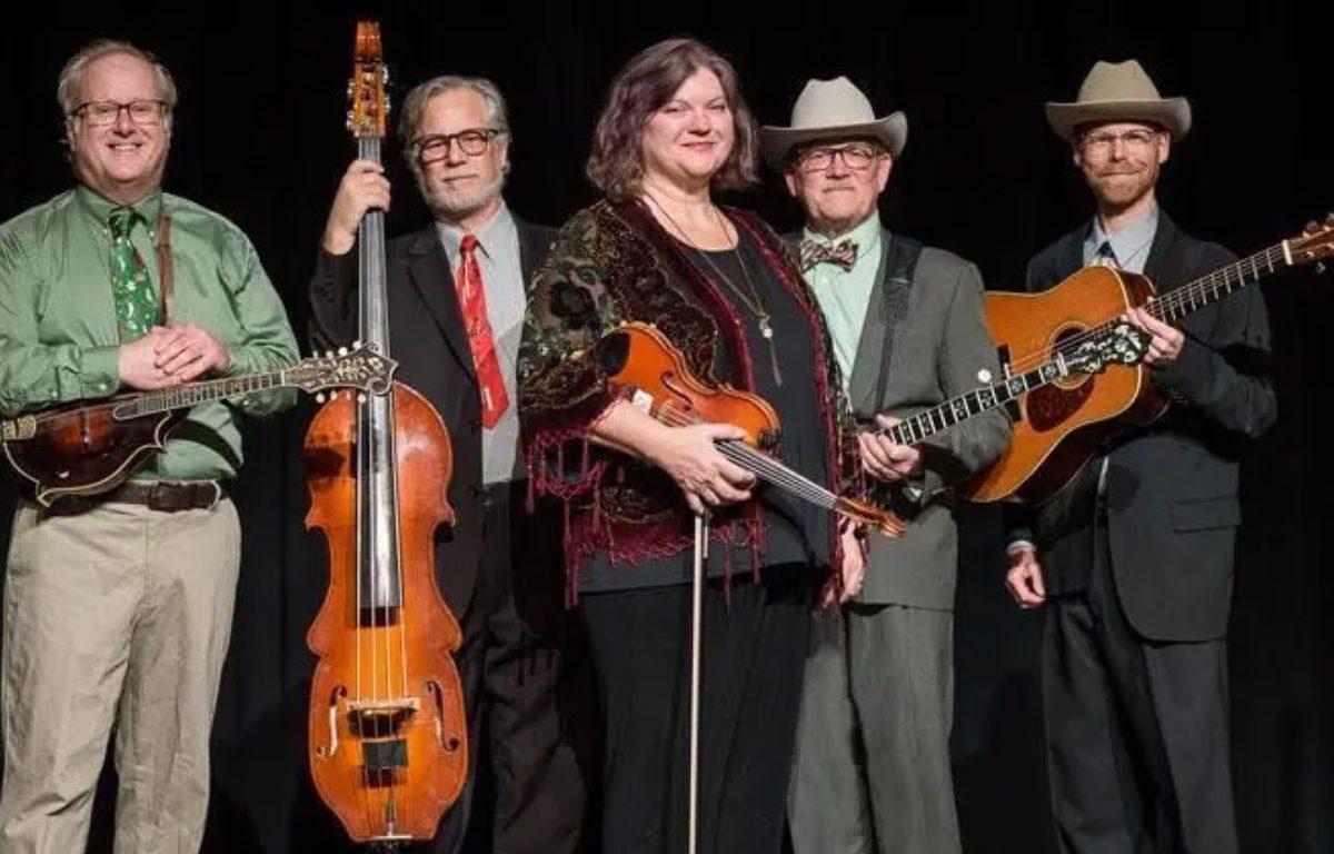 band with 4 men and one woman