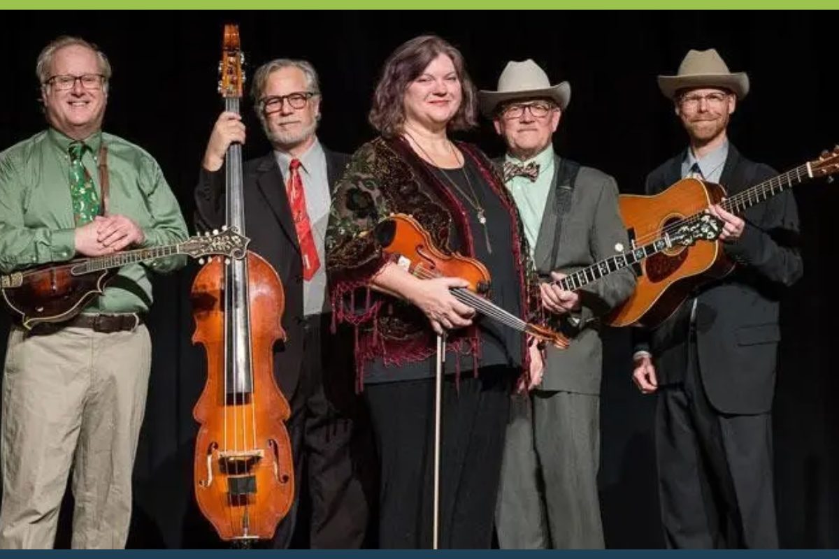 band with 4 men and one woman