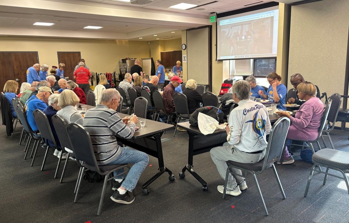 members of st. bernards rock steady boxing class during the 7th anniversary celebration