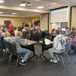 members of st. bernards rock steady boxing during the 7th anniversary celebration