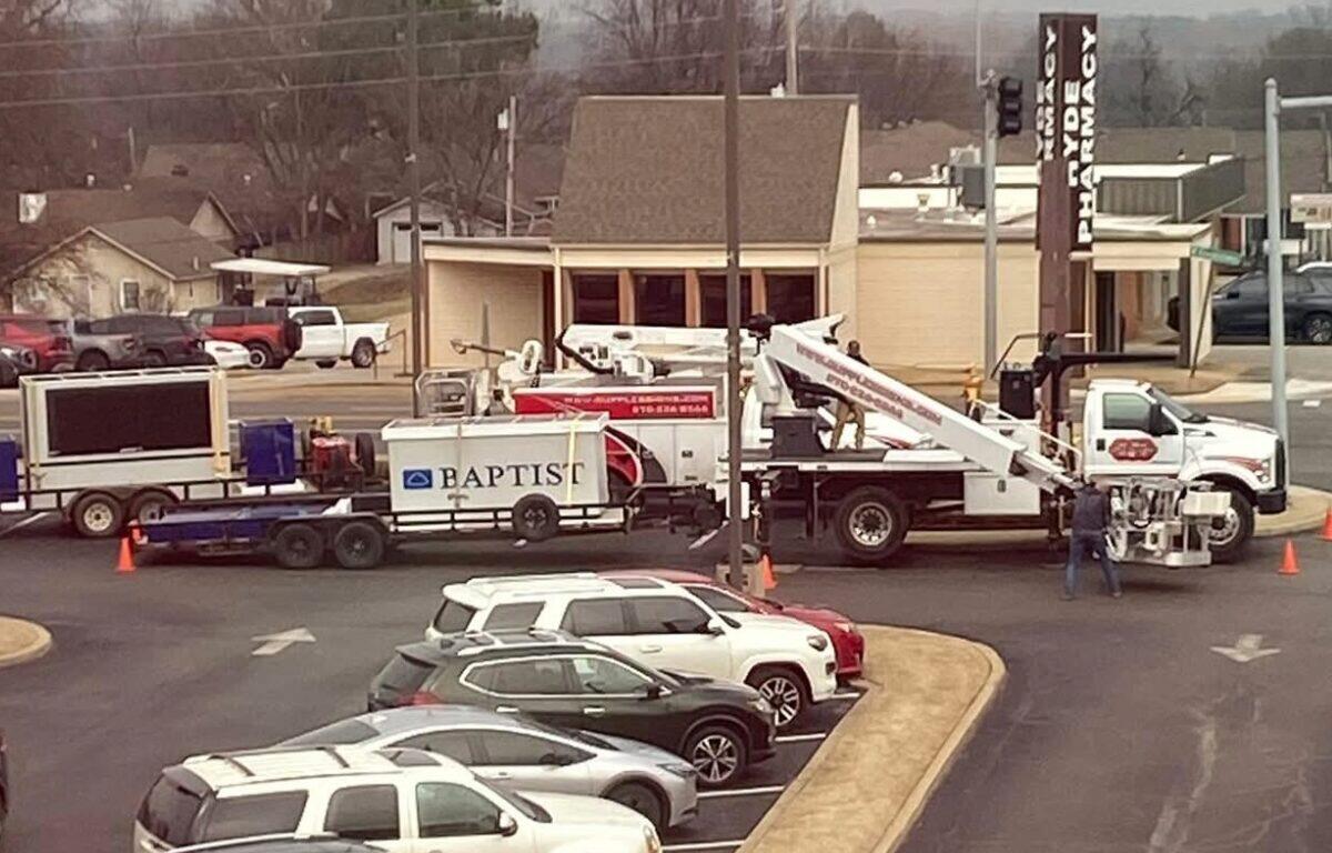 NEA sign goes up in paragould