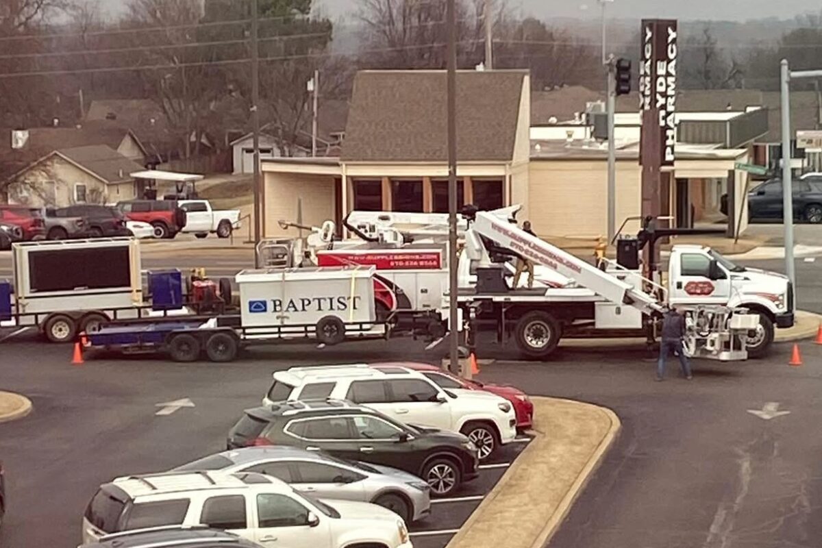 NEA sign goes up in paragould