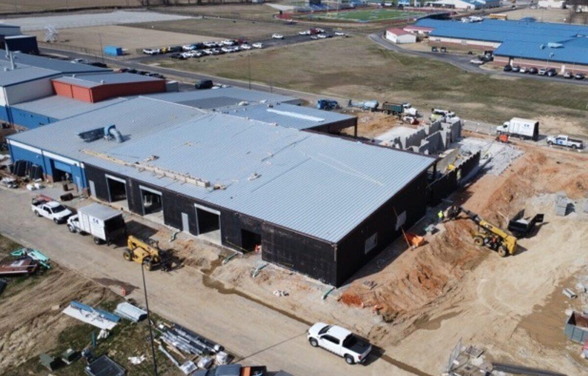 aerial of Valley View expansion