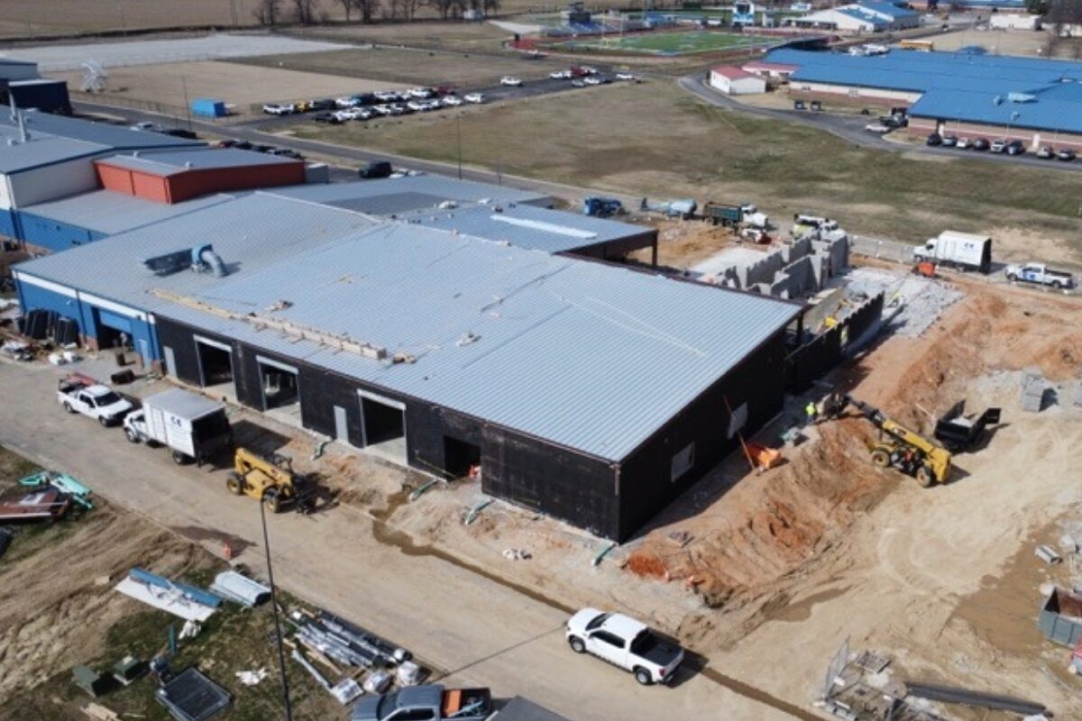 aerial of Valley View expansion