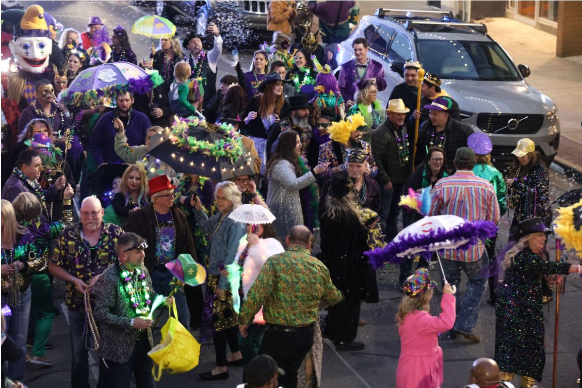mardi gras parade in downtown jonesboro