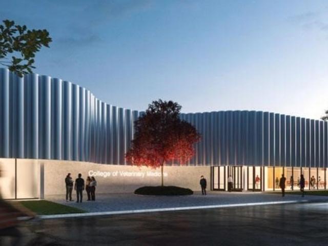 rendering of the a-state college of veterinary medicine