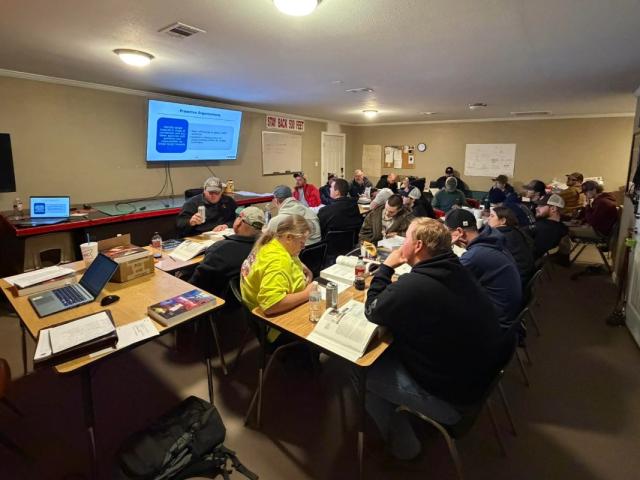 students of firefighter 1 program meet