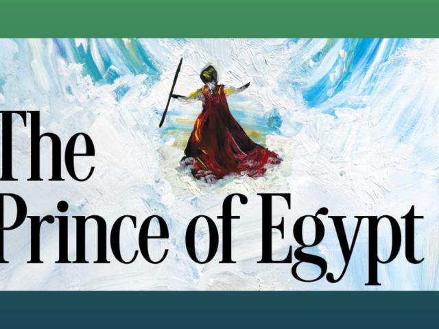 illustration of moses with text The Prince of Egypt