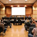 Candidates at the student-led candidate forum at Arkansas State University