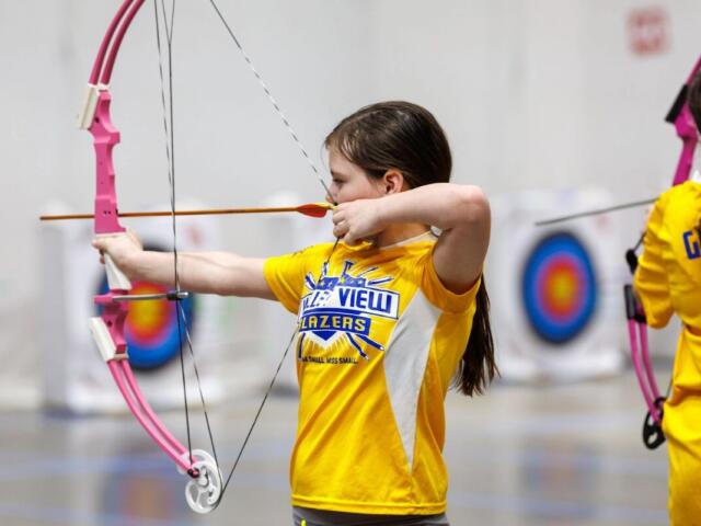 Teams consist of boys and girls in all divisions of the AGFC’s Archery in the Schools Program. AGFC photo by Mike Wintroath.