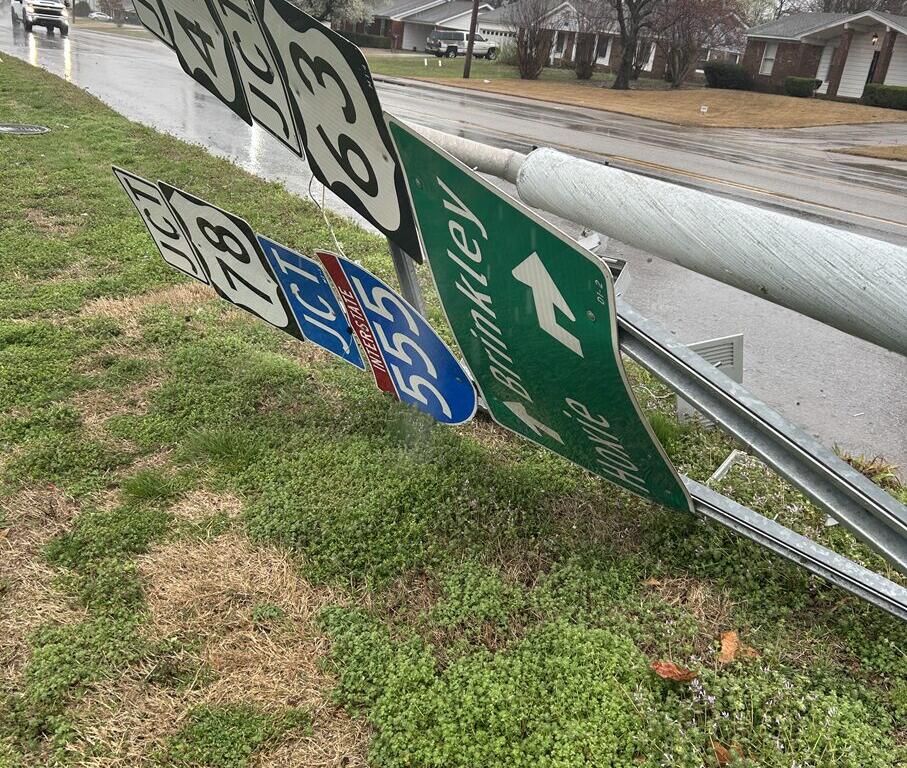 Storm Damage near Jonesboro, Arkansas