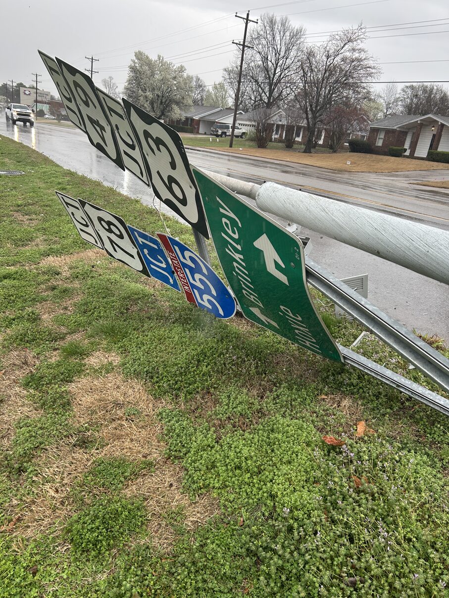 Storm Damage near Jonesboro, Arkansas