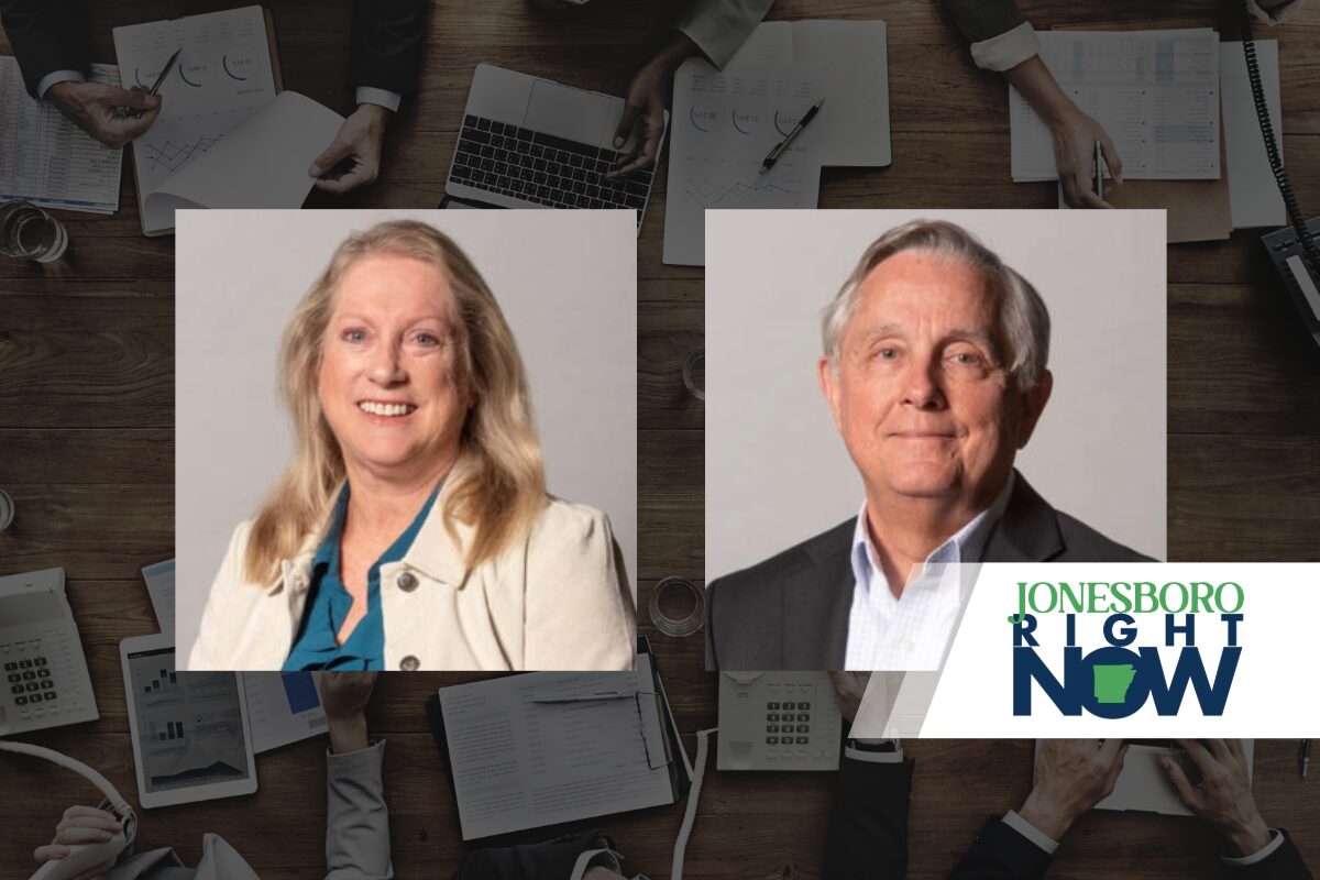 Laura Miller and Robert Bahn headshots over computer background