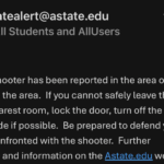 Active Shooter on AState Campus