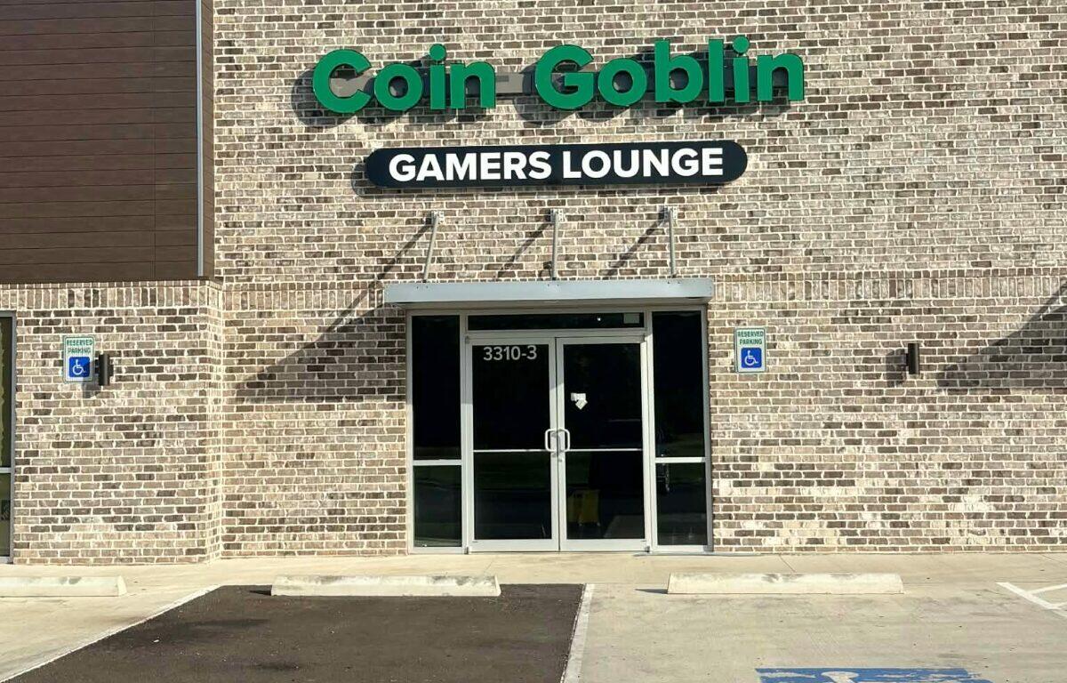 front of coin goblin gamers lounge