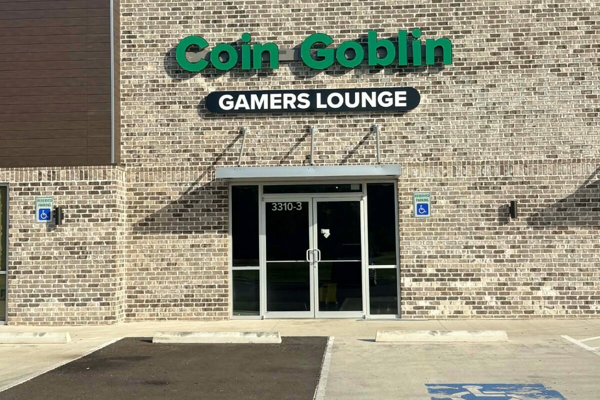 front of coin goblin gamers lounge