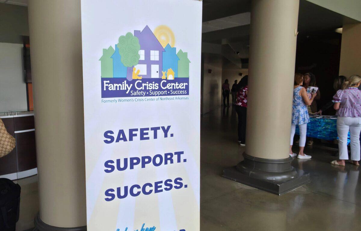 banner for Family Crisis Center reads Safety Support Success