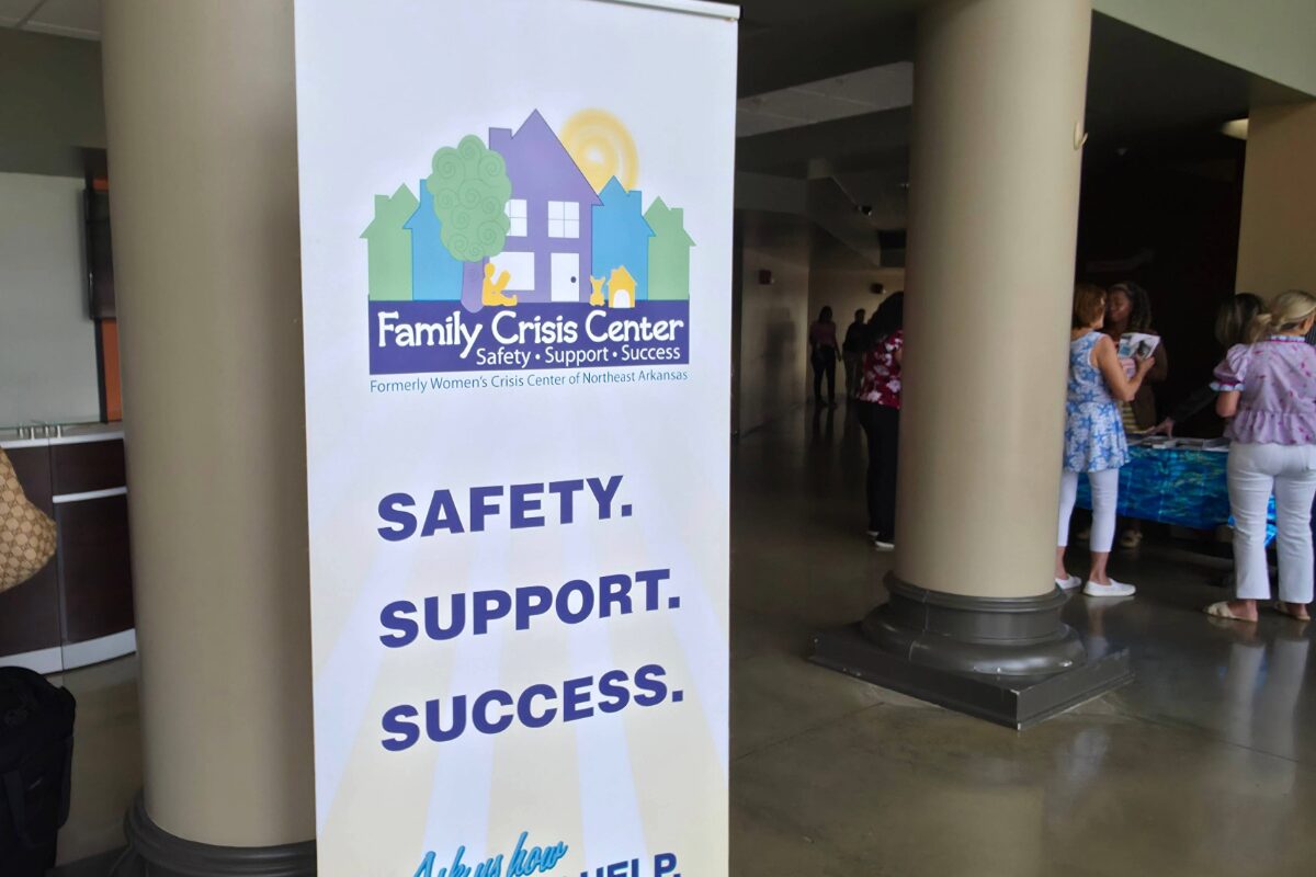 banner for Family Crisis Center reads Safety Support Success