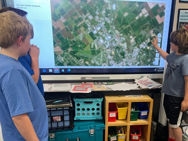 EAST Students presenting Tornado Project