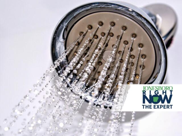 Shower head with water