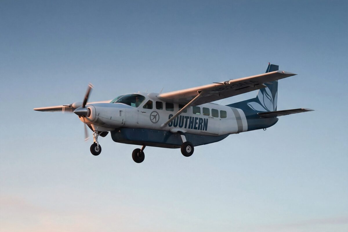 southern air plane in flight