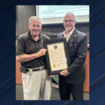 Ronnie Shaver with Jonesboro Mayor Harold Copenhaver