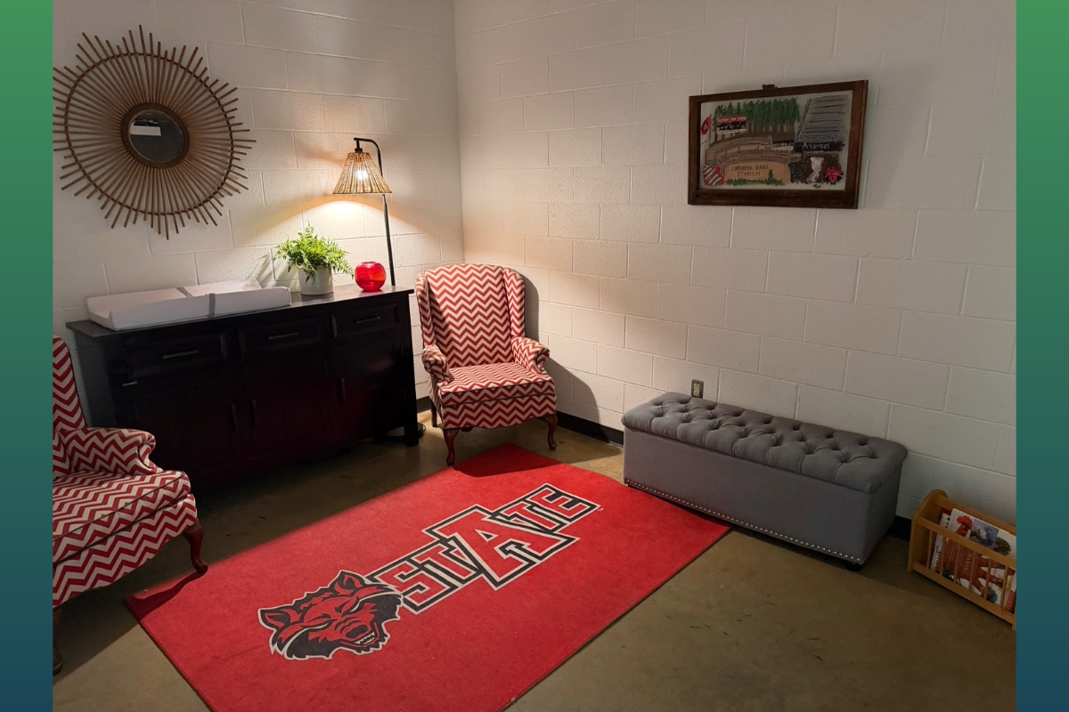 A-State Is Making Room for Families New family space at Centennial Bank Stadium aims to make game day more welcoming for parents and children.
